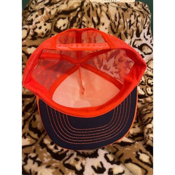 Vintage Tide Racing Hat NASCAR SnapBack Trucker Cap Neon Orange USA - Picture 7 of 8